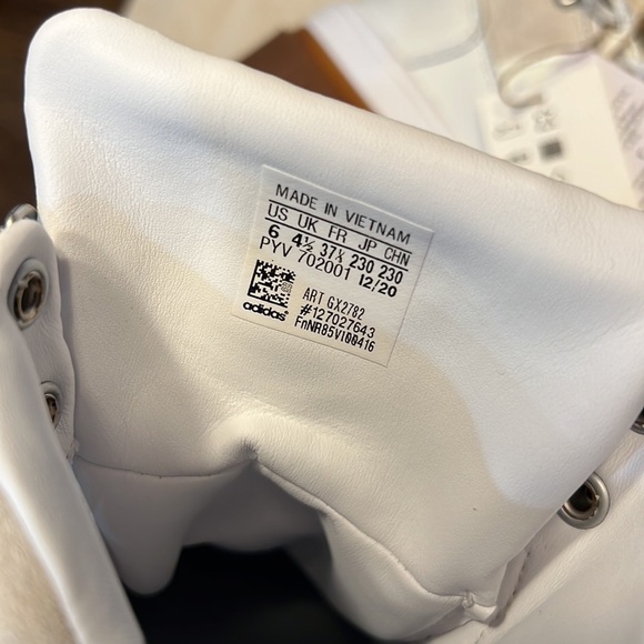 Adidas Womens Ivy Park Super Sleek GX2782 White Lace Up Ankle Combat Boot S 6 - Picture 6 of 12